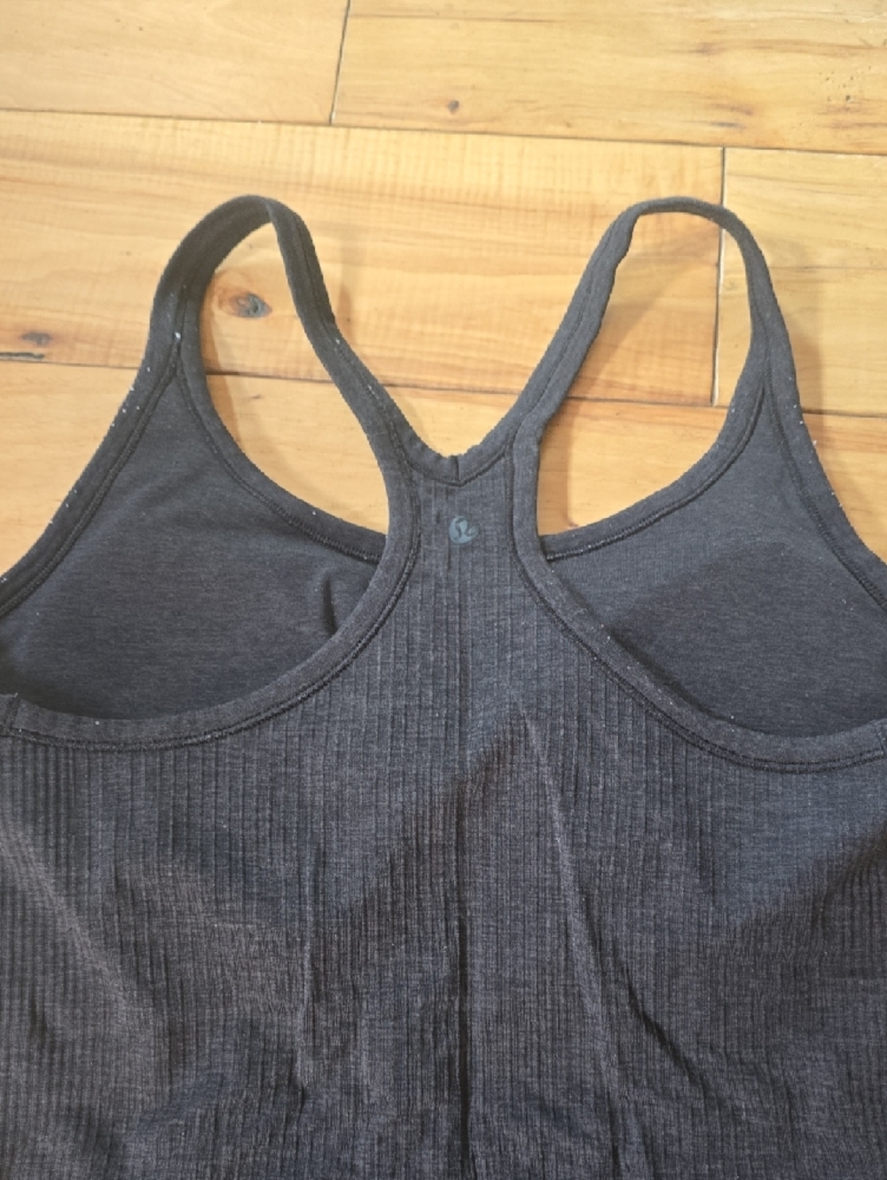 lululemon athletica Black Ribbed Racerback Tank - Picture 2 of 3